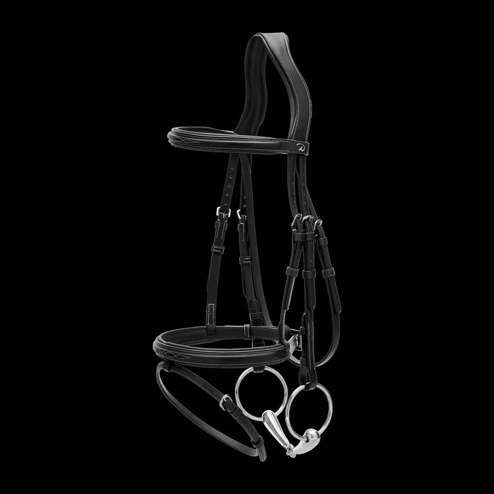 Flash Noseband Bridle US, Black